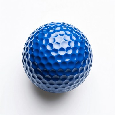 Blue Golf Ball