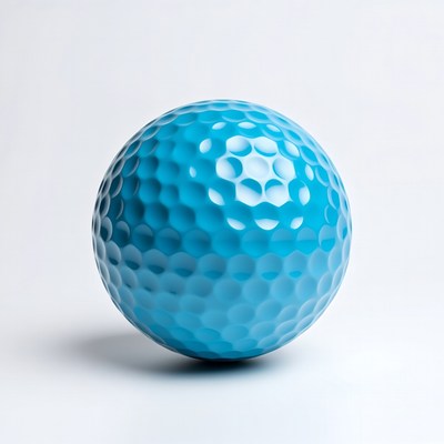 Blue Golf Ball