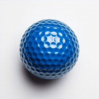 Blue golf ball