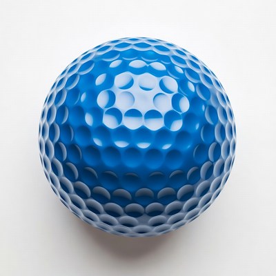 Blue Golf Ball