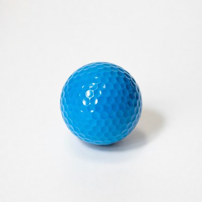 Blue golf ball