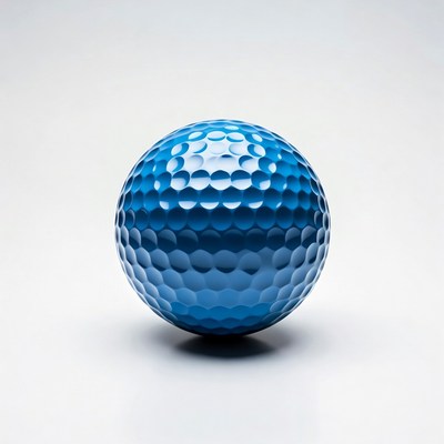 Blue Golf Ball