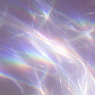 Purple Iridescent Light Streaks