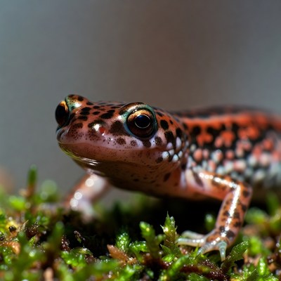 Spotted Salamander on Moss