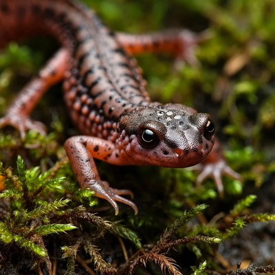 Red-backed Salamander on Moss