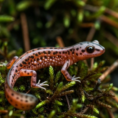 Red-backed Salamander on Moss