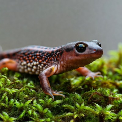 Fire Salamander on moss