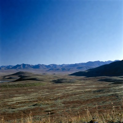 Vast Mountain Landscape with Rolling Hills