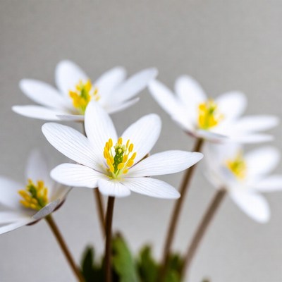 Cluster of White Star-Shaped Flowers