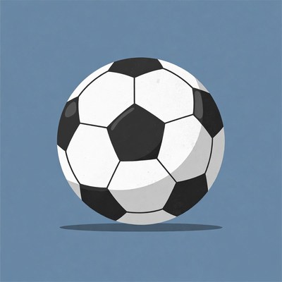 Black and white soccer ball