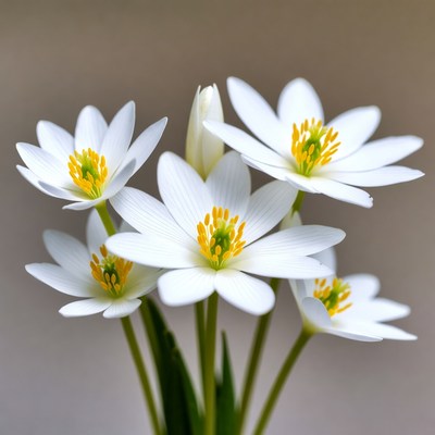 Cluster of White Star-Shaped Flowers