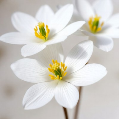 Cluster of White Star-Shaped Flowers