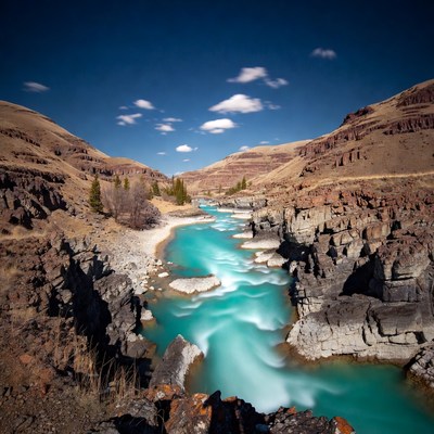 Turquoise River in Rocky Canyon