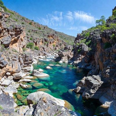 Turquoise River in Rocky Canyon