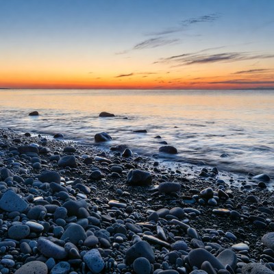 Pebbly Beach at Sunset