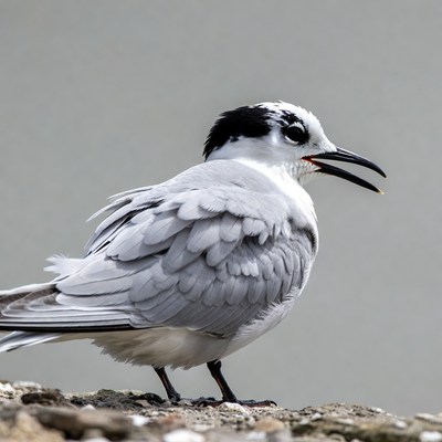 White Tern Calling on Rock