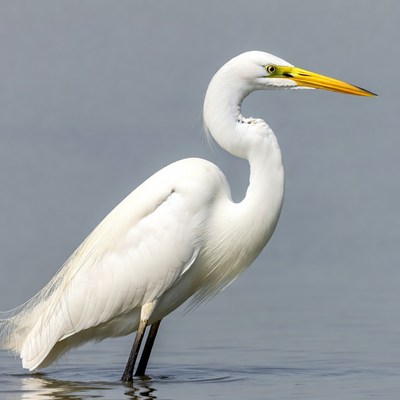Great Egret standing in water