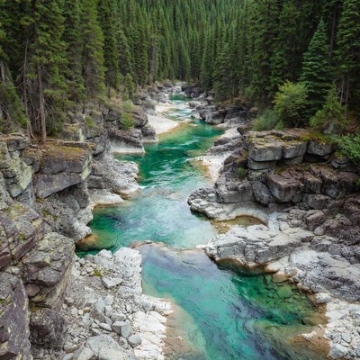 Turquoise River in Forest Canyon