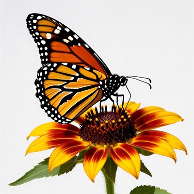 Monarch Butterfly on Sunflower