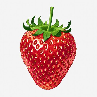 Fresh strawberry illustration