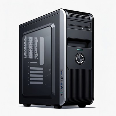 Black Gaming PC Tower