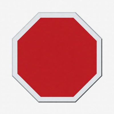 Red Octagonal Stop Sign