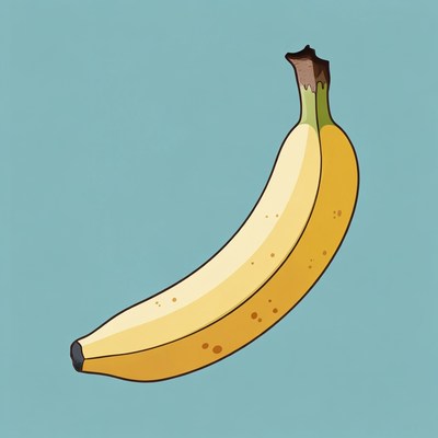 Yellow banana illustration