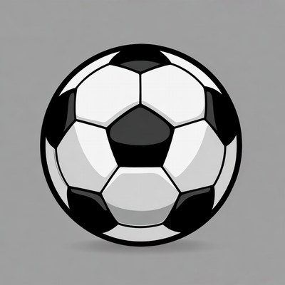 Black and White Soccer Ball