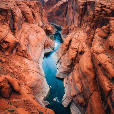 Grand Canyon with turquoise river