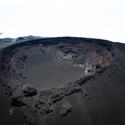 Volcanic Crater Aerial View