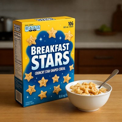 Breakfast Stars Crunchy Star-Shaped Cereal