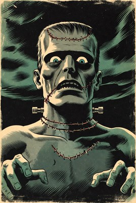 Frankenstein Monster Illustration