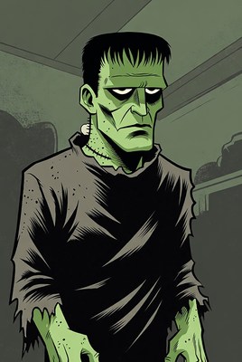 Frankenstein Monster Illustration