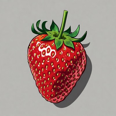 Fresh strawberry illustration