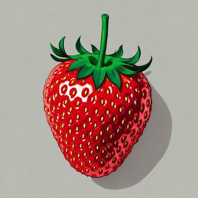 Fresh strawberry illustration