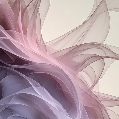 Pink and Purple Flowing Fabric Waves