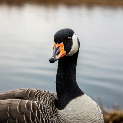 Canada Goose by Lake