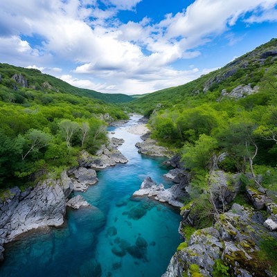 Turquoise River in Green Mountain Valley