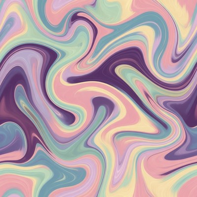 Colorful Abstract Marble Swirl Pattern