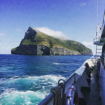 Green Cliff Island from Boat
