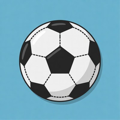 Black and White Soccer Ball