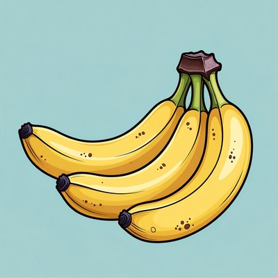 Bunch of bananas illustration