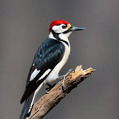 Red-headed Woodpecker on branch