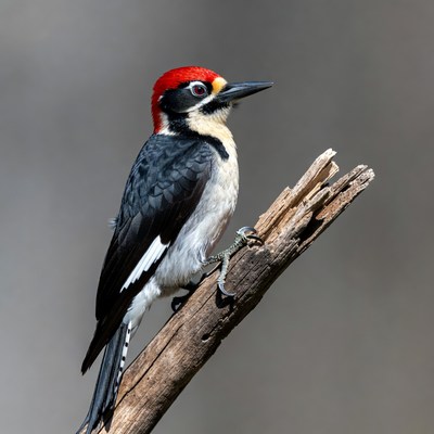 Red-headed Woodpecker on branch