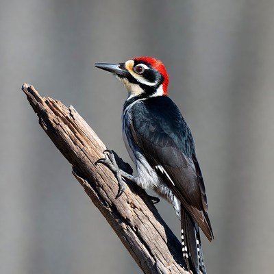 Red-headed Woodpecker on branch