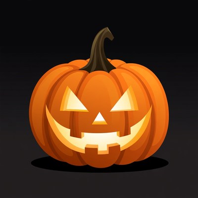 Jack-o'-lantern pumpkin illustration