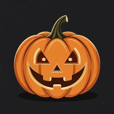 Jack-o'-lantern pumpkin illustration