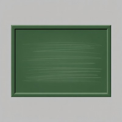 Empty Green Chalkboard