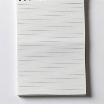 Blank Lined Notebook Paper