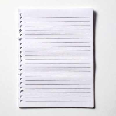 Blank Lined Notebook Paper